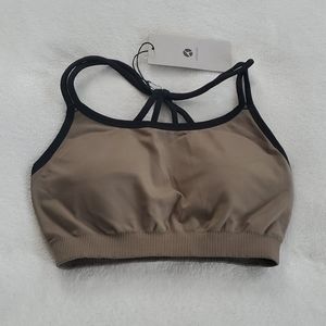 Avocado Strappy Sports Bra